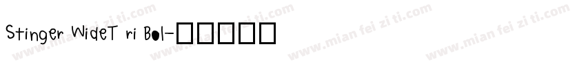 Stinger WideT ri Bol字体转换